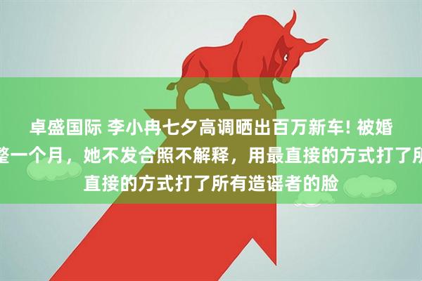 卓盛国际 李小冉七夕高调晒出百万新车! 被婚变流言缠身整整一个月，她不发合照不解释，用最直接的方式打了所有造谣者的脸